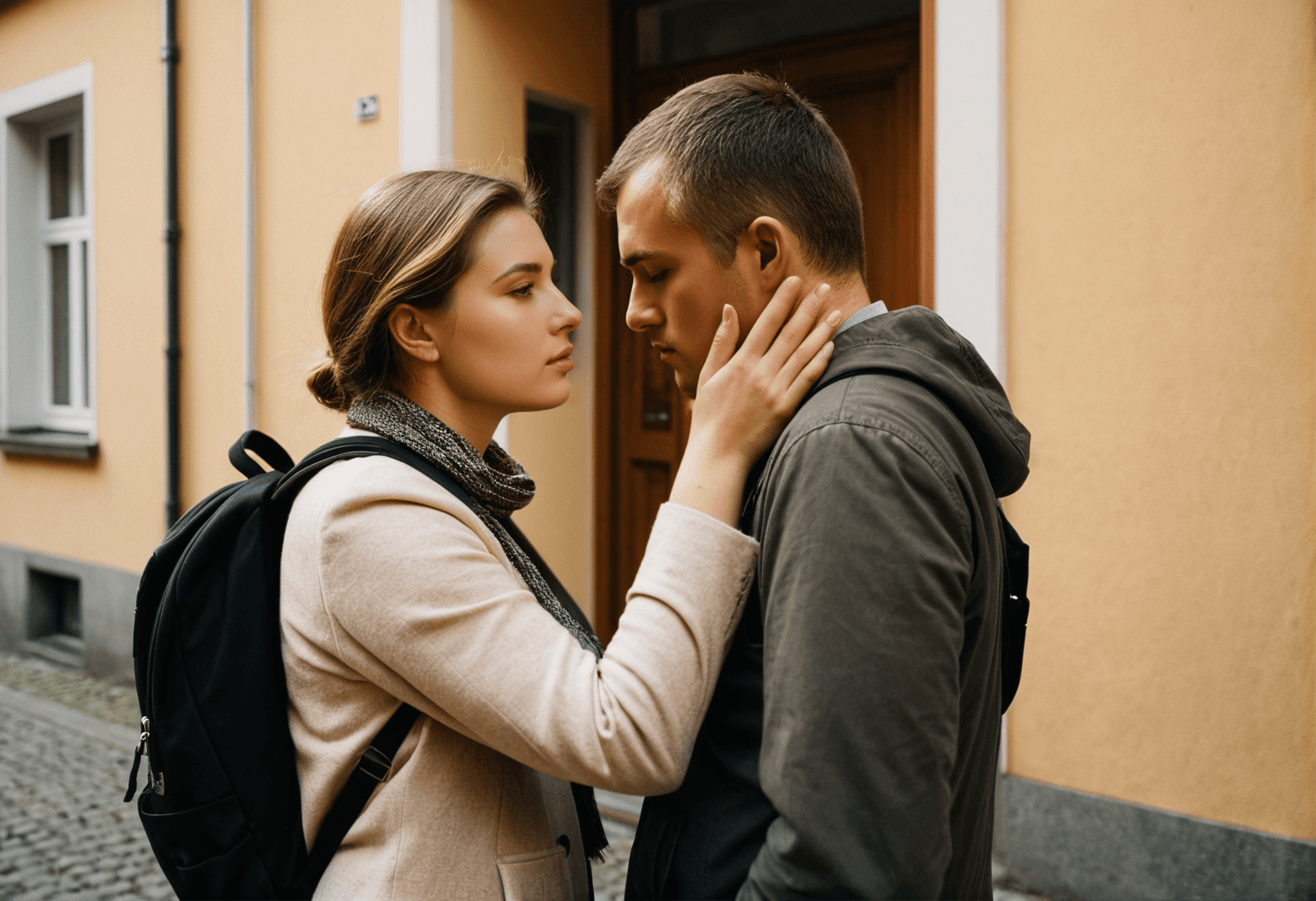 Person jongliert symbolisch Laptop und Herz